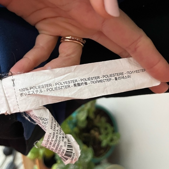 Zara Blue & Black Colorblock Cocktail Dress - Picture 9 of 9